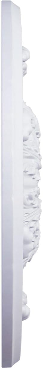 Ekena Millwork CM30FL Flagstone Ceiling Medallion, 30"OD x 3 7/8"ID x 3 1/4"P (Fits Canopies up to 3 7/8"), Factory Primed