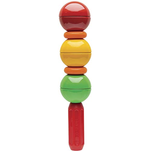 Stick-O magnetische Bausteine für Kinder ab 1 Jahre, kreatives Konstruktionsspielzeug, Lernspielzeug mit Magnet, 20 Modelle für Mädchen und Jungen, Montessori Spielzeug, 10 Teile Set,
