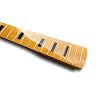 Vetimobato Maple Replacement Electric Bass Guitar Neck, 4-String 21 Fret 34'' Scale Length 38mm Nut and 64mm Heel Maple Fretboard Bolt On Finished Bass Neck DIY Installation & Repair