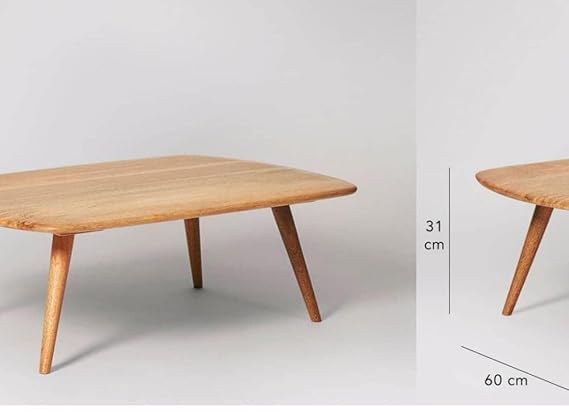 Image of BAJOUM Classic Royale Sheesham Wood Creation Center Table for Home & Office, Wooden Coffee Table|Tea Table
