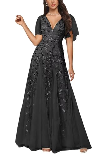 Robe de soirée formelle à paillettes KIYNE : masquez vos bras avec style