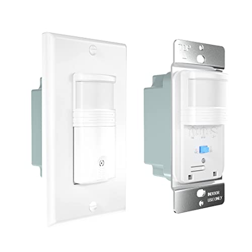 Everelectrix 10 Pack Motion Sensor Light Switch, Neutral Wire Required, Single Pole Only (Not 3-Way), Indoor In-Wall Occupancy Sensor With Wall Plate, Adjustable Timer, Title 24, Ul Certified, White #TOP7
