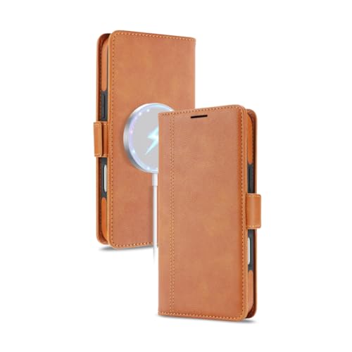 RNOZX For iPhone 15 Pro Max�p 2-in-1 ���E�����U�[�E�H���b�g�P�[�X �}�O�l�b�g�������ی�J�o�[�iFor iPhone 15 Pro Max�p/�u���E���j