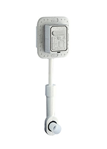Grohe WC-Druckspüler 3/4 Zoll, für Wandeinbau, ohne Abdeckplatte 37153000 Silber