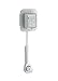Produktbild Grohe WC-Druckspüler 3/4 Zoll, für Wandeinbau, ohne Abdeckplatte 37153000 Silber