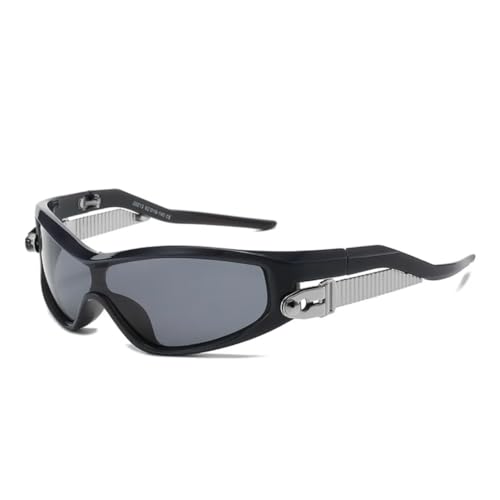 Lunettes de soleil rectangulaires pour femme style punk et rétro avec une protection totale UV400