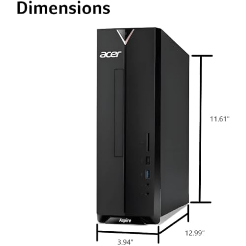 acer Aspire Business Desktop, Intel Processor, 8GB Memory, 256GB PCIe SSD, Ultra-Quiet Design, SD Card Reader, Dual 4K Monitor Support, USB-C, Wired Keyboard and Mouse, Windows 11 - Image 6