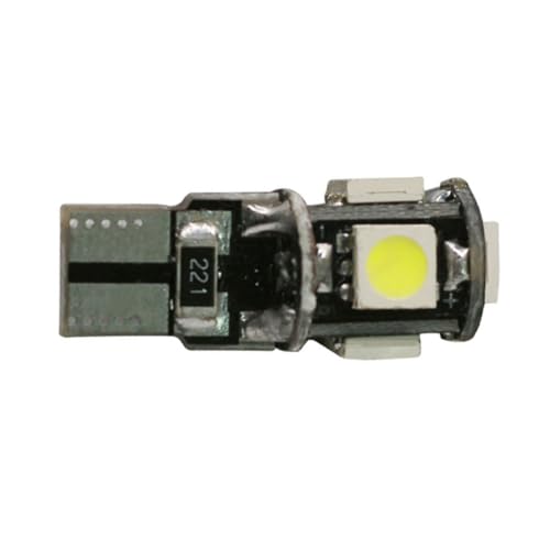 SUPVOX Ampoules LED W5w 5050 5smd pour Voiture, Pack de 10pcs, Éclairage Intérieur à Large Angle, Faible Consommation, Plastique et Métal