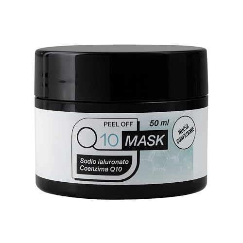 Q10 Mask – Maschera Viso Anti-Età con Coenzima Q10 e Acido Ialuronico – Effetto Lifting, Peel Off, Idratante e Rimpolpante – 50ml AlohaLabs