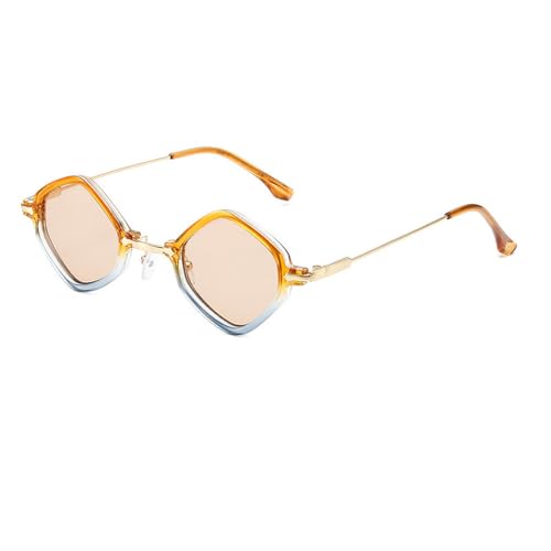 Petite monture lunettes de soleil Hip Pop irrégulières pour femmes et hommes