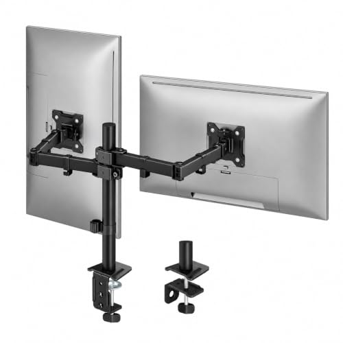 monTEK Dual Monitor Stand for 17-32 inch Screens
