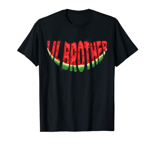Lil Brother Watermelon Summer Fruit Family Matching Birthday Camiseta
