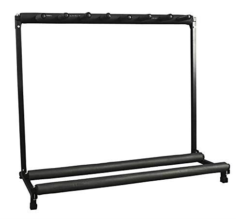 Best Choice Products Multi-Guitar Stand, 7 Instrument Folding Storage Display Rack - Black