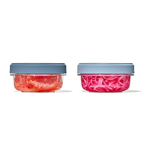 OXO Good Grips Twist & Stack Food Storage Container - 12 oz - 2 Pack | Leakproof, Stackable Food Containers, Ideal for Meal Prep & Leftovers, Freezer, Microwave & Dishwasher Safe - image 1