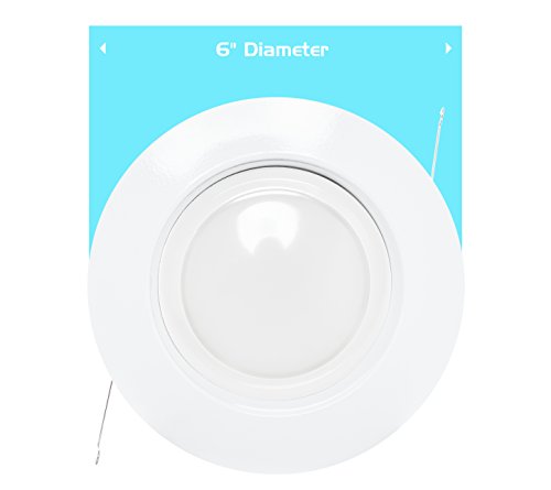 Westgate Lighting 19 Watt 6" Inch Recessed Lighting Kit Dimmable Led Retrofit Downlight With Integrated Smooth Trim 120V (3500K Neutral White 1 Pack) #TOP2