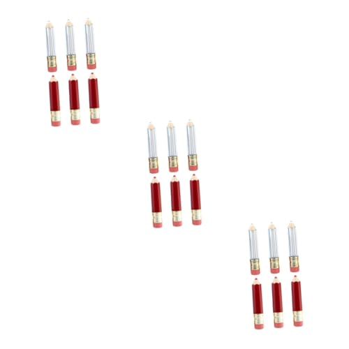 minkissy 2 Juegos Brillo De Labios Lápiz Labial Tubo Vacío Delineador De Labios Marrón Brillo De Labios Transparente Rellenador Tubos De Brillo De Labios Voluminizadores Varilla 6 piezas * 2
