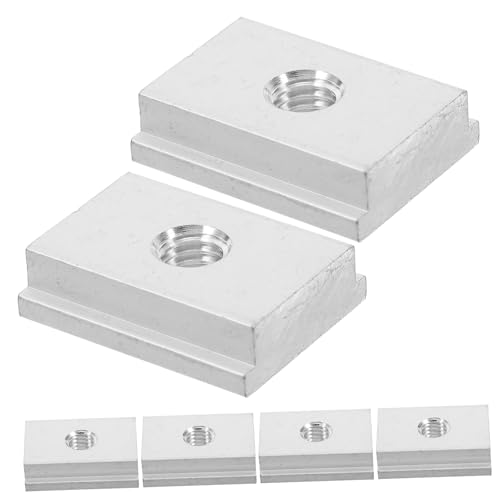 Kisangel 6 Piezas Suministro De Kayak Adaptadores De Inflable Bloques Fijos para Kayak Adaptador Fijo para Canoa Asiento De Repuesto para Kayak Adaptador para Canoa Aluminio Silver