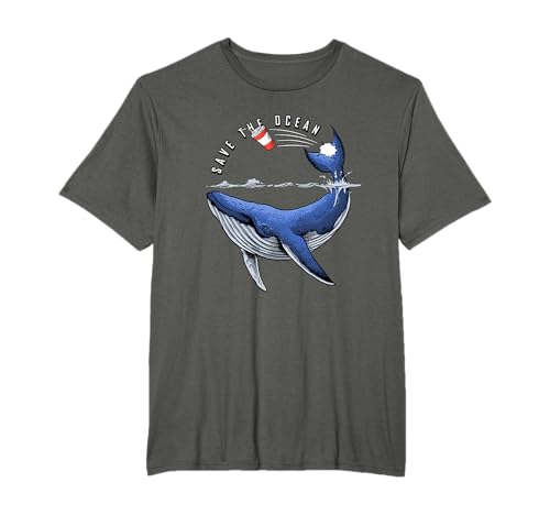 Sauver la conservation des océans Sauver nos océans Baleine bleue T-Shirt