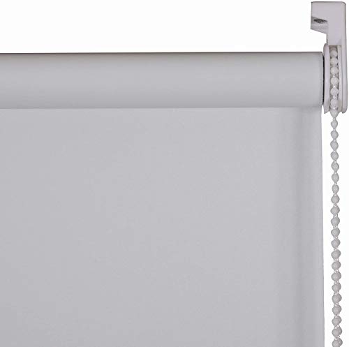 My Home Store Blackout Roller Blinds Trimmable Easy Fit UV-Resistant Thermal Blind (White, 120 x 165 cm)