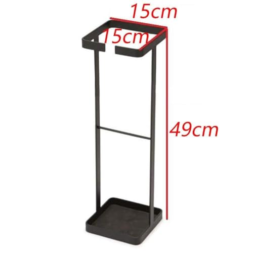 Image of Decorlay Wrought Iron Umbrella Carrying Stand Rack for Canes, Walking Sticks, Indoor Holder Living Room Corner Free Golf Kit Stick Walking Stick & Cane (Black)