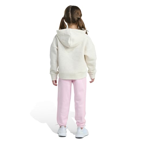 adidas Girls 2-piece Long Sleeve Hooded Heather Pullover & Jogger Set4