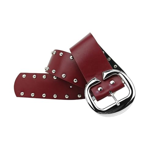 Grommet Waist Belt Punk Eyelet Charm Wide Chain Trendy Grunge Buckle Modern Waistband Chain Studded For Women Fashion
