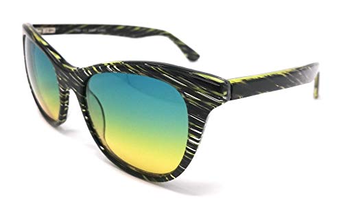 Lunettes de soleil femme Z360 noir jaune vert C.2 pour l'été
