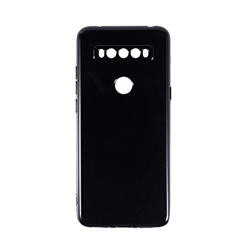 Funda de TPU Compatible con TCL 10 SE, Carcasa Protectora Suave Antigolpes con Diseño Delgado y Recortes Precisos Antirrayas (Negro)