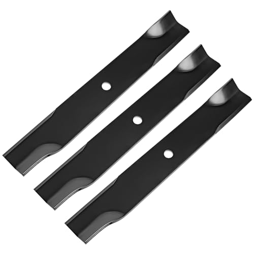 Fourtry 113579 Rolled Air Lift Mower Blades Compatible with 50 Deck Toro Dixie Chopper 2550 2750 LT2000 LT2300 LT2400 LT2500 5018 Magnum Gravely 888015 Lawn Mowers Replace 30227 PL7329 3 Pack