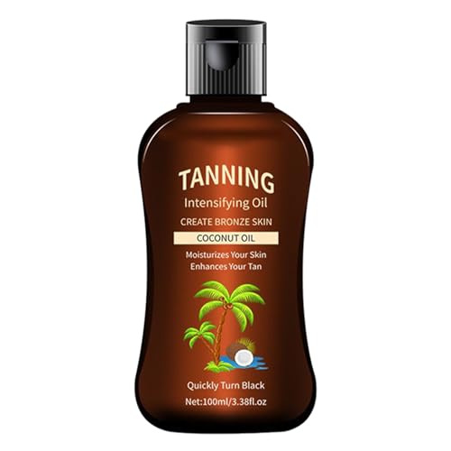 100 ml Cokernut Bräunungsöl, natürlicher Suntan-Enhancer, Fitness-Bräunungsprodukt 11.9x5.3x3.2cm/4.69x2.09x1.26inches langlebige Formel/störende Inhaltsstoffe für Frauen und Männer gleichermaßen