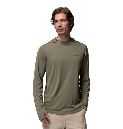 Columbia Men's Zero Rules Lite Hoodie, Stone Green, Medium
