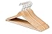 Wieszak drewniany, Wieszaki drewniane, Wieszaki do szaf, Wieszaki na ubrania, Wieszaki ubraniowe, Wieszaki z poprzeczką i haczykiem, Komplet wieszaków 10 sztuk,Wieszaki naturalne na ubrania