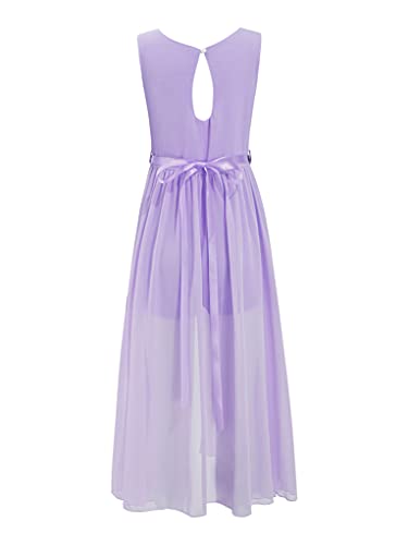 Sholeno Kids Girls Sleeveless V Neck Party Jumpsuit Dress Chiffon Wedding Proms Dance Dresses3