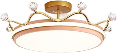 Plafonnier de chambre fille princesse en cristal design couronne