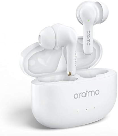 Oraimo FreePods 3 True Wireless Earbuds Bluetooth Earphone with 4-Mic Call Noise Cancelling,36H Playtime Bluetooth Headphones in-Ear Earbuds with Stereo Bass,Waterproof for Sport