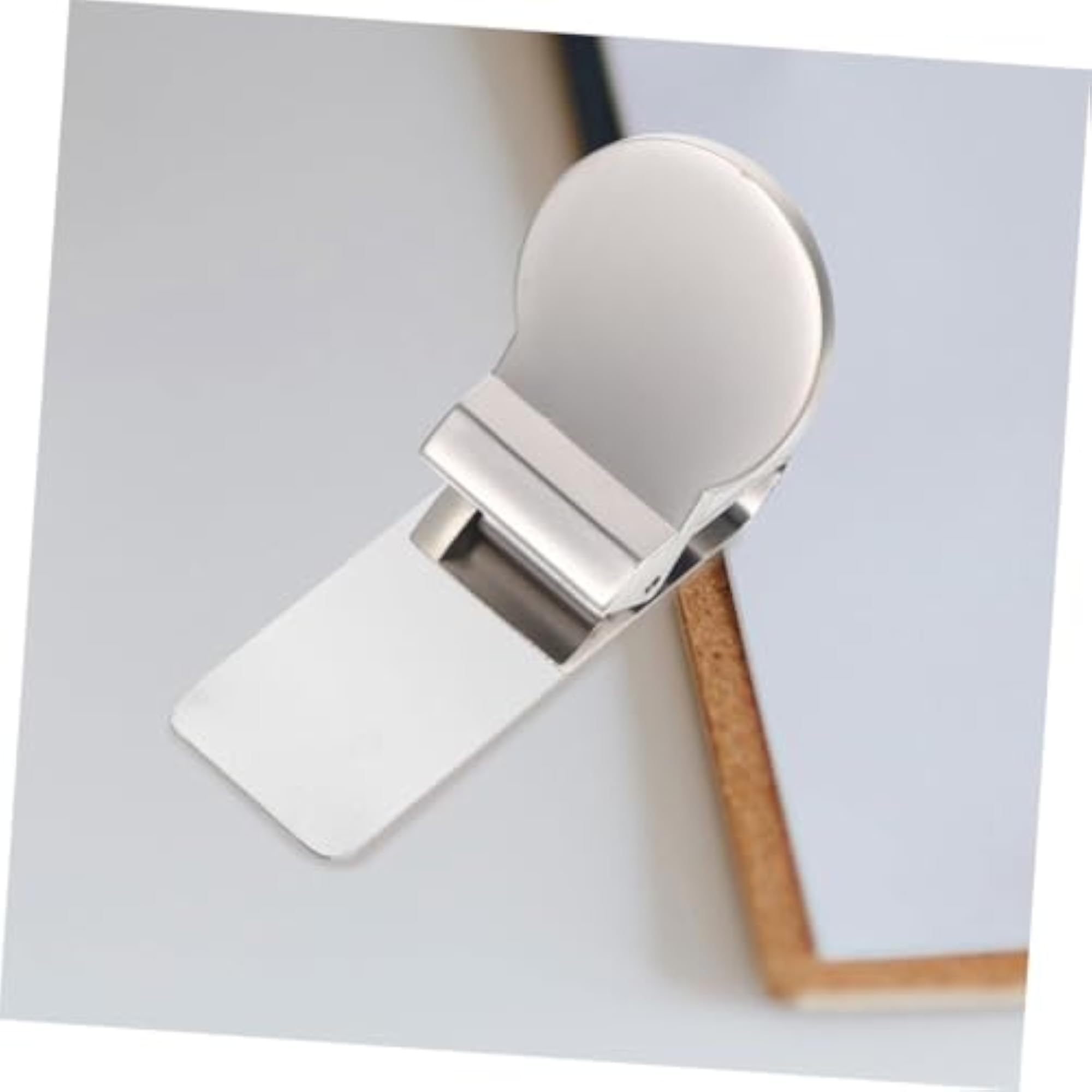 Stainless Steel Wallet Clip Storage Clamp, Silver