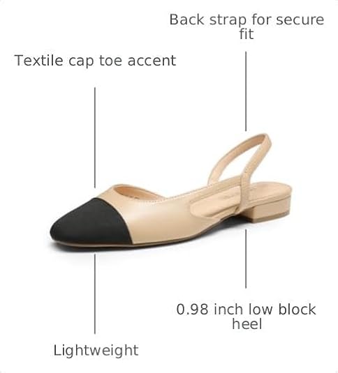 DREAM PAIRS Women's Slingback Ballet Flats