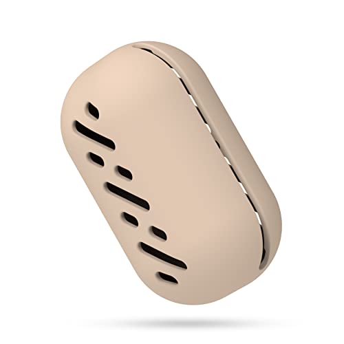 FERYES Large Silicone Makeup Sponge Holder – Beauty Blender Case Travel Essentials, Portable Double Sided Design Face Sponge Cover -Khaki