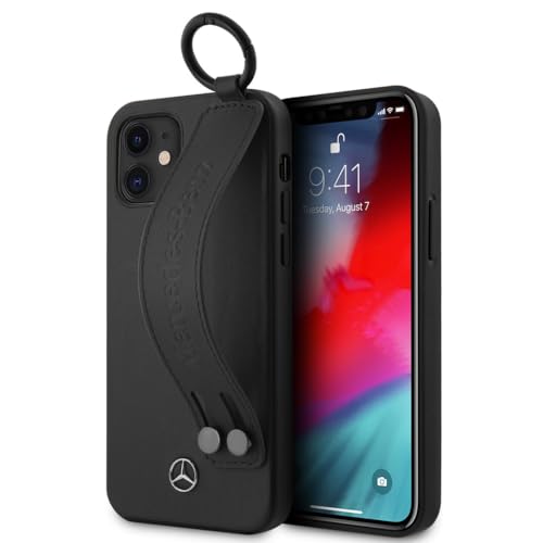Générique Mercedes MEHCP12SLSSBK Coque Rigide pour iPhone 12 Mini 5,4" Noir