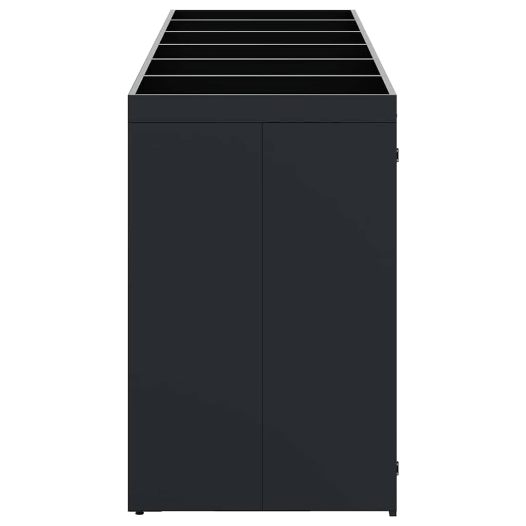 Genérico Almacenamiento de Cubos Wheelie para 6 Cubos Negro,Casa y jardín,Productos del hogar,Accesorios para contenedores de residuos,Soportes para contenedores de residuos-3394742