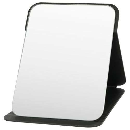 AYESY Klappbar Reisespiegel, Tragbar Kosmetikspiegel, Tischspiegel Kompakter, Spiegel Klein für Tischplatte, Handheld, Zuhause und Reisenutzung, Mehrfach Einstellbarer Winkel (Klein - 16x11CM)
