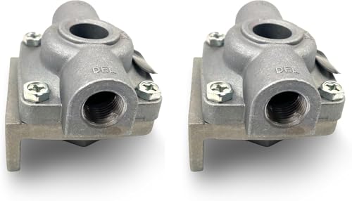 Image of TORQUE 2 pack of QR-1 QR1 Quick Release Valve | Replaces Bendix 229859, Midland KN32005, Haldex 229859X (2 x TR229859)