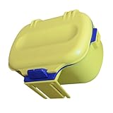 DECOMELODY 釣り餌収納ボックス ダブルレイヤー 蚯蚓用保温ケース 便利な腰掛け型バイトホルダー 携帯型ルアー入れ 黄色