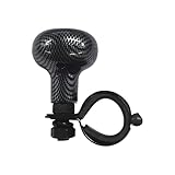 Yourkar Car Woodgrain Steering Wheel Spinner Knob, Anti Slip Automotive Power Handle Spinner, Smooth Ball Shape Aid Knob to Control Steering Wheel Easier, Car Accessories (Carbon Fiber)