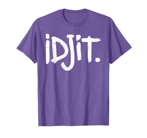 Idjit Supernatural Statement Vintage T-Shirt, Men, Purple Heather, XX-Large