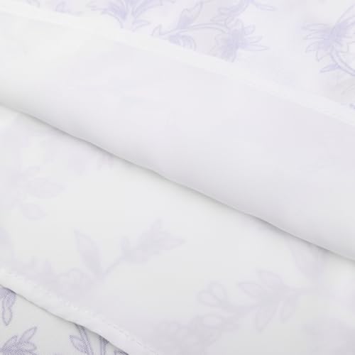 Maxi Skirts for Women Summer Floral Skirt Victorian Flowy Long Skirt Purple XL — view 5