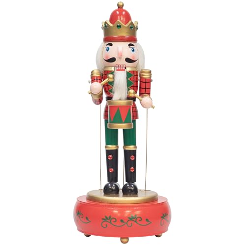KI Store Spieldose Skulptur nussknacker Figur rot 32cm Handgemalte...