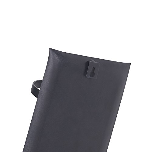 Danya B Metal Pillar Candle Sconces With Glass Inserts - A Wrought Iron Rectangle Wall Accent (Set Of 2), Black #TOP5