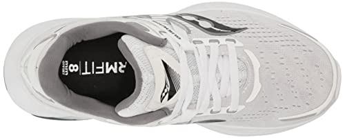 Saucony Women's Guide 16 Sneaker, White/Black, 8 #TOP4