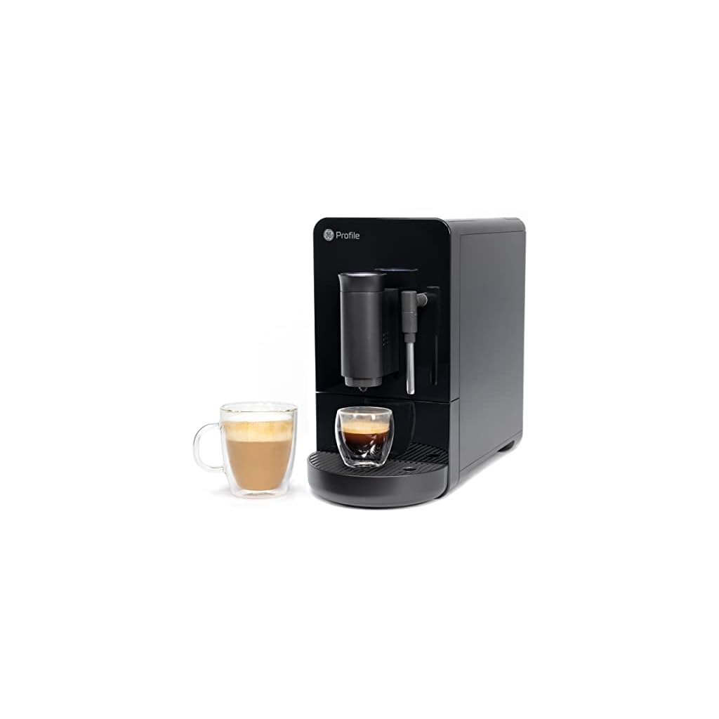 GE-Profile-Automatic-Espresso-Machine-Milk-Frother-Brew-in-90-Seconds-20-Bar-Pump-Pressure-for-Balanced-Extraction-Five-Adjustable-Grind-Size-Levels-WiFi-Connected-for-Customization-Black